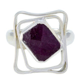 Zazlle Red Solitaire Ring - Elegant Gemstone Design Indian Ruby Red